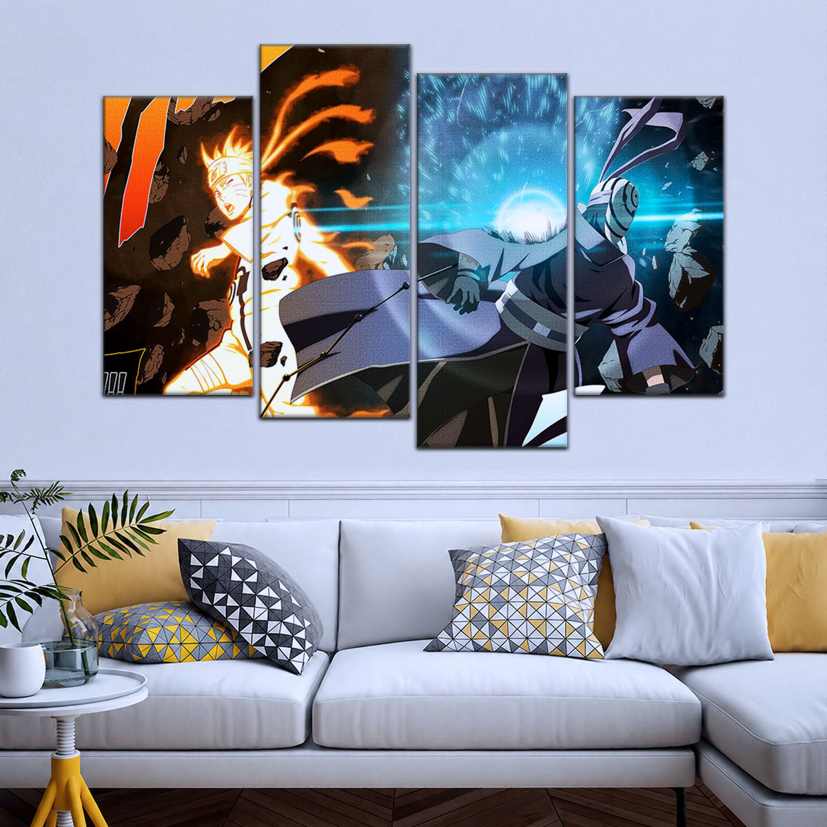 Naruto Canvas Wall Art - NA5011 - Naruto Uzumaki - Obito Uchiha Sage of Six Paths