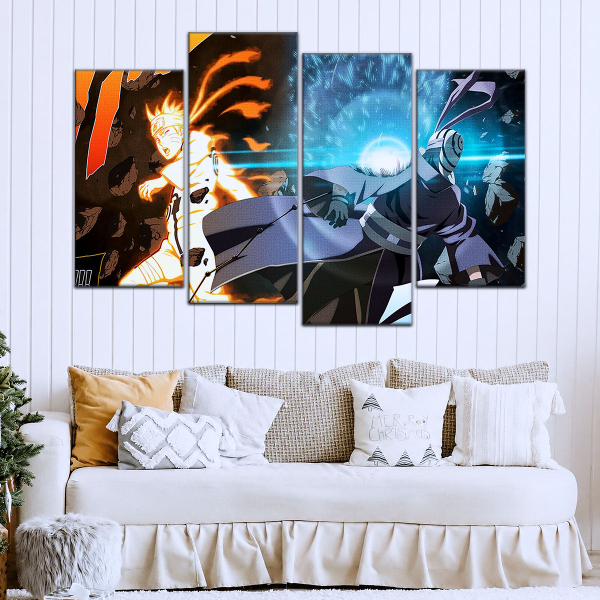 Naruto Canvas Wall Art - NA5011 - Naruto Uzumaki - Obito Uchiha Sage of Six Paths