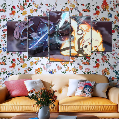 Naruto Canvas Wall Art - NA5012 - Naruto Uzumaki - Sasuke Uchiha