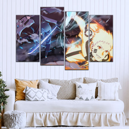 Naruto Canvas Wall Art - NA5012 - Naruto Uzumaki - Sasuke Uchiha