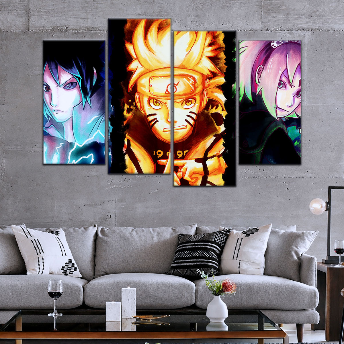 Naruto Canvas Wall Art - NA5015 - Sakura Haruno - Naruto Uzumaki - Sasuke Uchiha