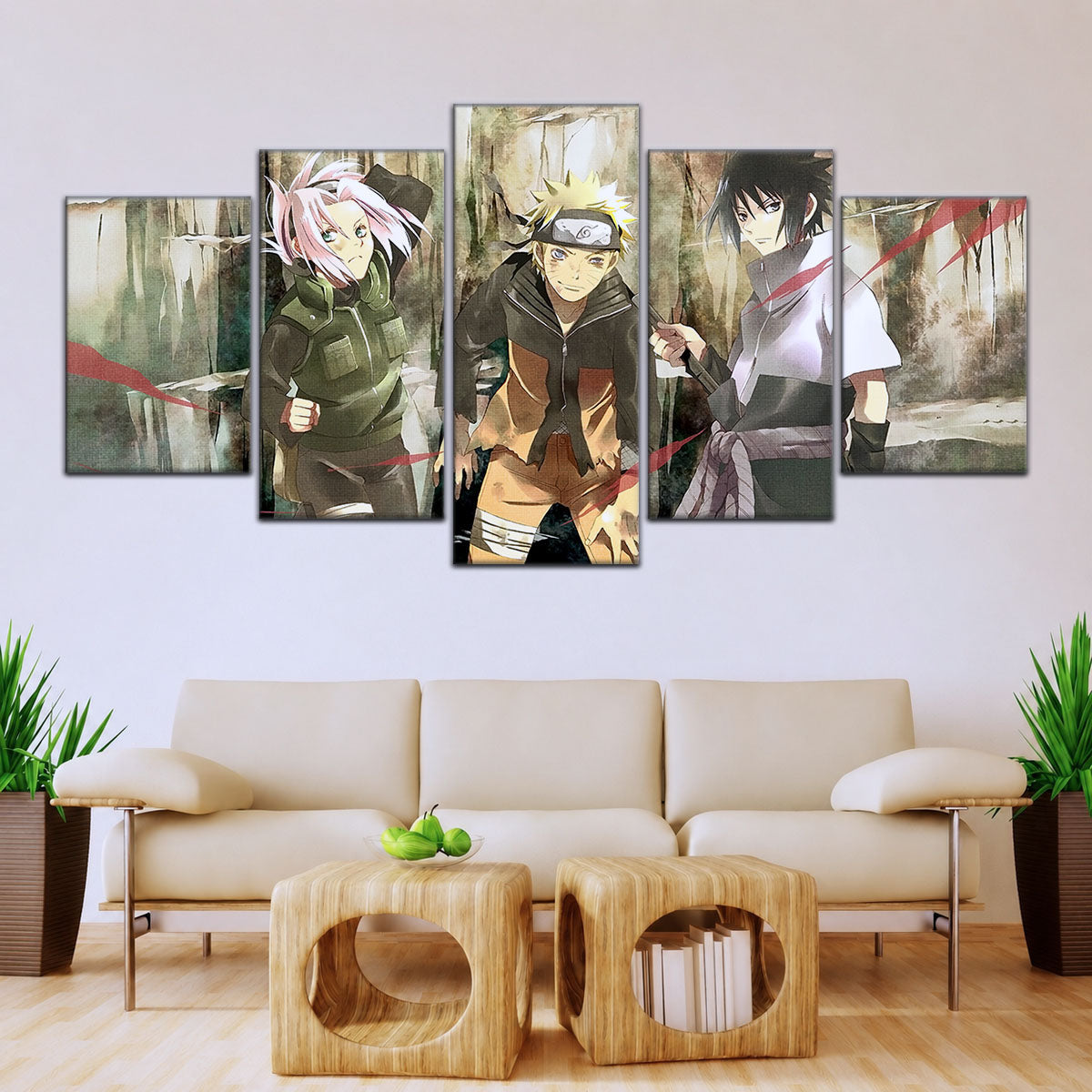 Naruto Canvas Wall Art - NA5017 - Sakura Haruno - Naruto Uzumaki - Sasuke Uchiha