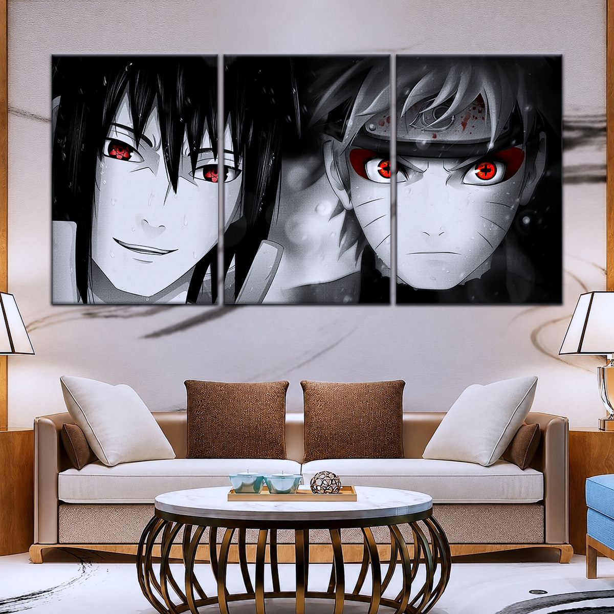 Naruto Canvas Wall Art - NA5019 - Naruto Uzumaki - Sasuke Uchiha