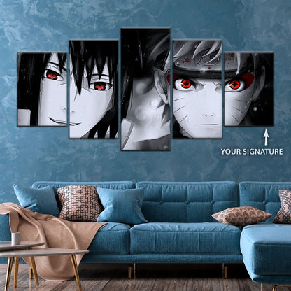 Naruto Canvas Wall Art - NA5019 - Naruto Uzumaki - Sasuke Uchiha