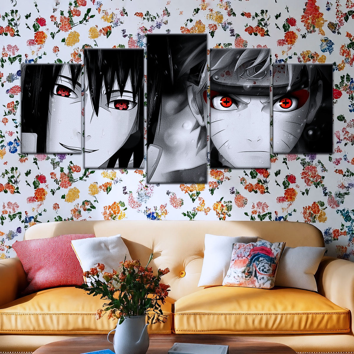 Naruto Canvas Wall Art - NA5019 - Naruto Uzumaki - Sasuke Uchiha