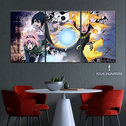 Naruto Canvas Wall Art - NA5022 - Sakura Haruno - Naruto Uzumaki - Sasuke Uchiha
