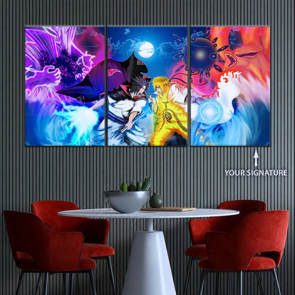 Naruto Canvas Wall Art - NA5023 - Naruto Uzumaki - Sasuke Uchiha
