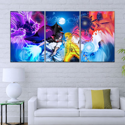 Naruto Canvas Wall Art - NA5023 - Naruto Uzumaki - Sasuke Uchiha