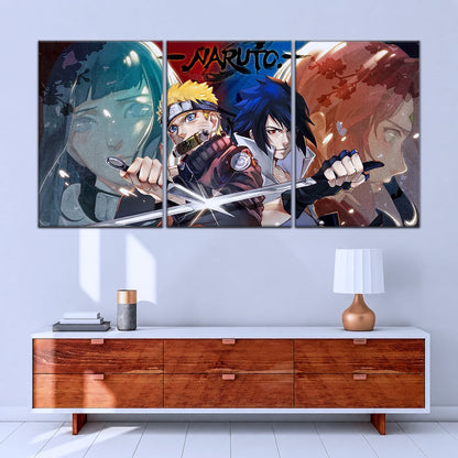Naruto Canvas Wall Art - NA5024 - Sakura - Hinata - Naruto - Sasuke