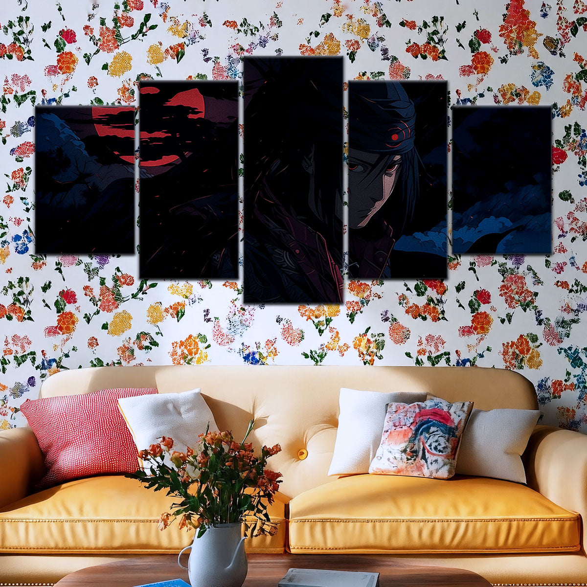 Naruto Canvas Wall Art - NA5049 - Sasuke Uchiha Nightfall