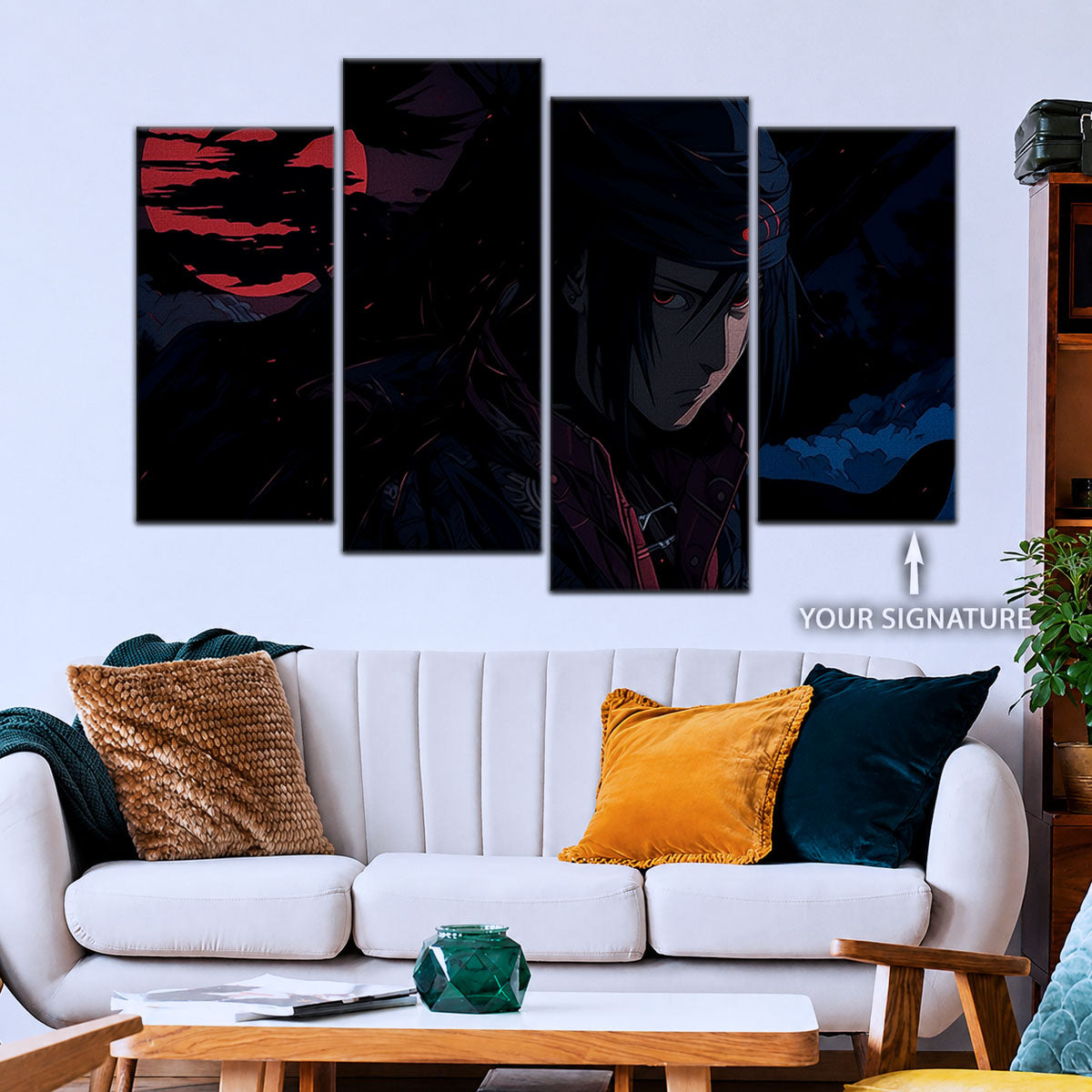 Naruto Canvas Wall Art - NA5049 - Sasuke Uchiha Nightfall