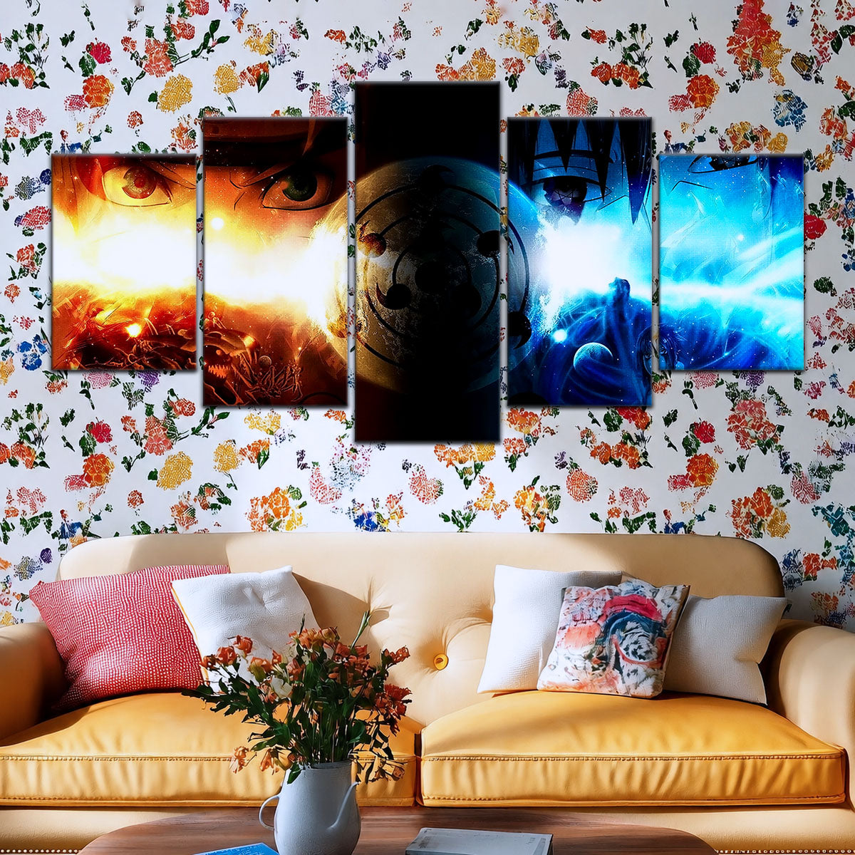 Naruto Canvas Wall Art - NA5050 - Naruto Uzumaki - Sasuke Uchiha