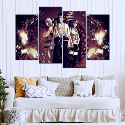 Naruto Canvas Wall Art - NA5054 - Suigetsu Hozuki Karin - Sasuke Uchiha