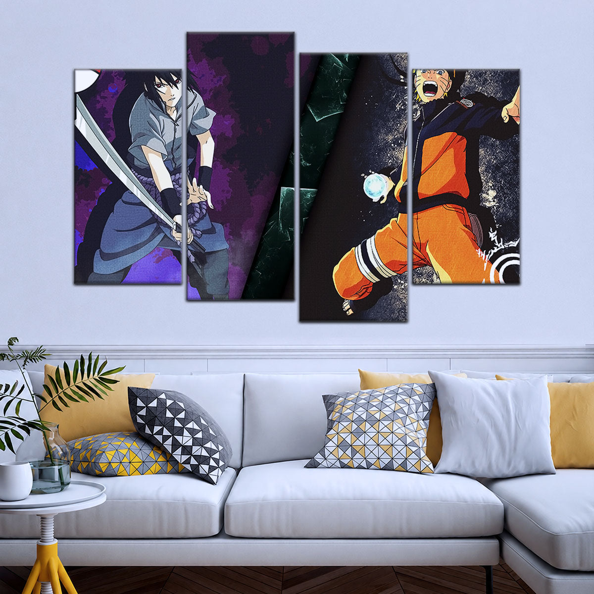 Naruto Canvas Wall Art - NA5055 - Naruto Uzumaki - Sasuke Uchiha