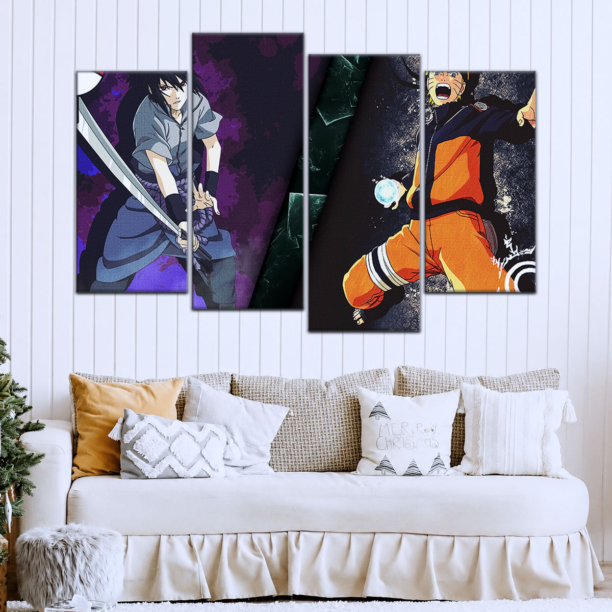 Naruto Canvas Wall Art - NA5055 - Naruto Uzumaki - Sasuke Uchiha