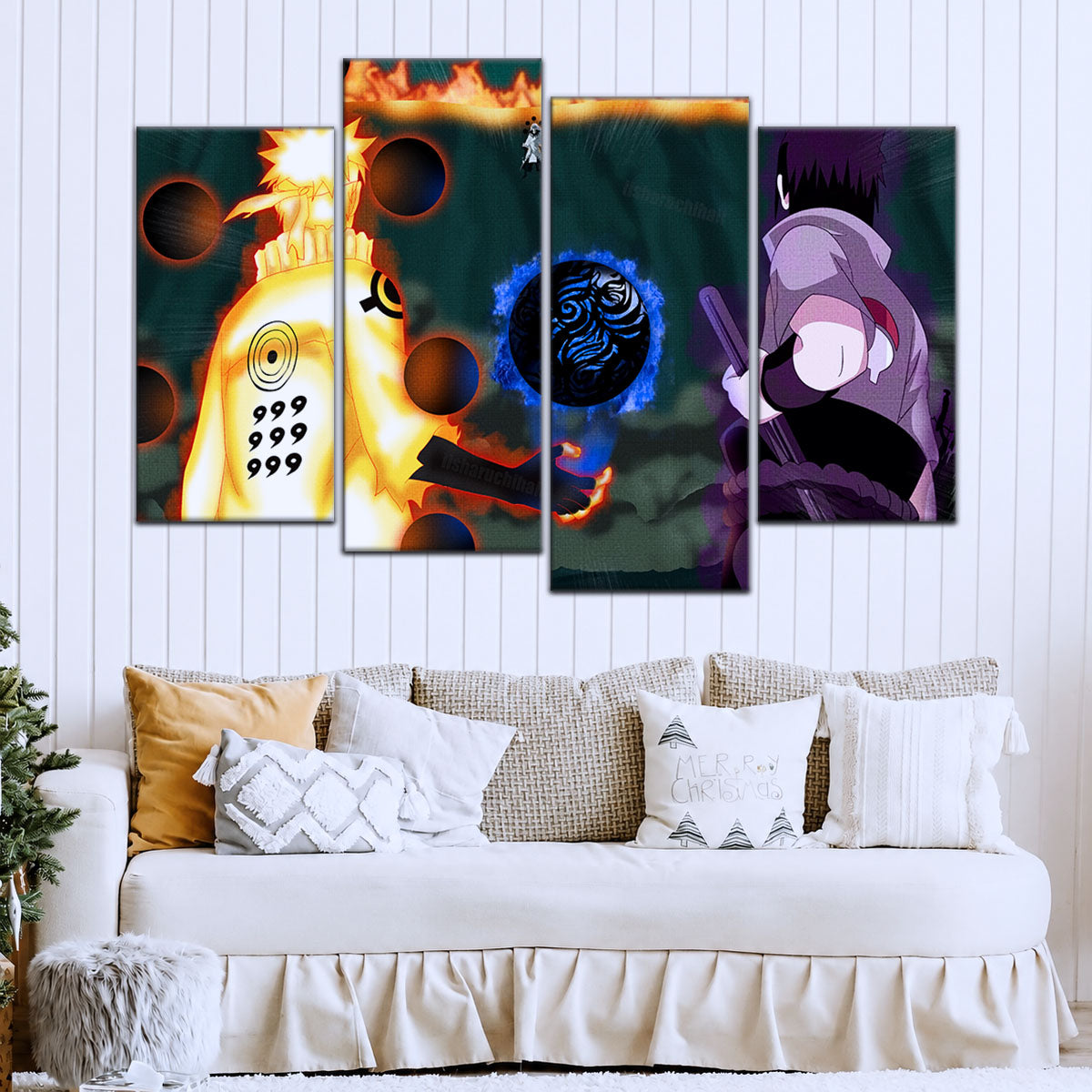 Naruto Canvas Wall Art - NA5056 - Naruto Uzumaki - Sasuke Uchiha