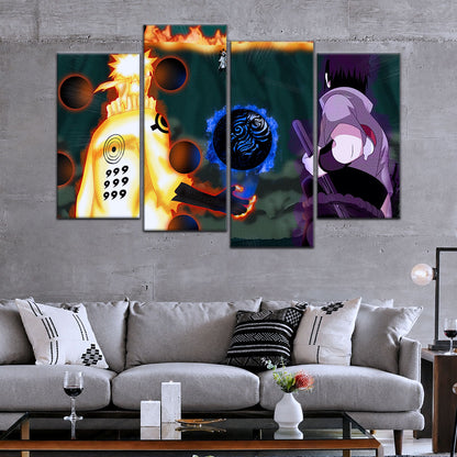 Naruto Canvas Wall Art - NA5056 - Naruto Uzumaki - Sasuke Uchiha