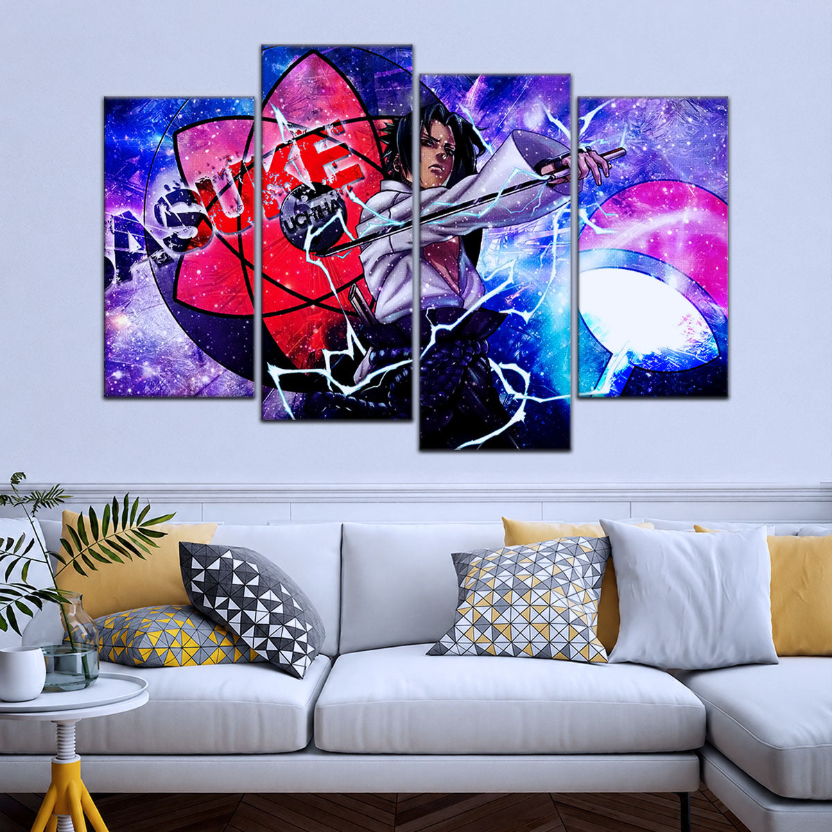 Naruto Canvas Wall Art - NA5058 - Epic Sasuke Uchiha - Naruto Power Unleashed