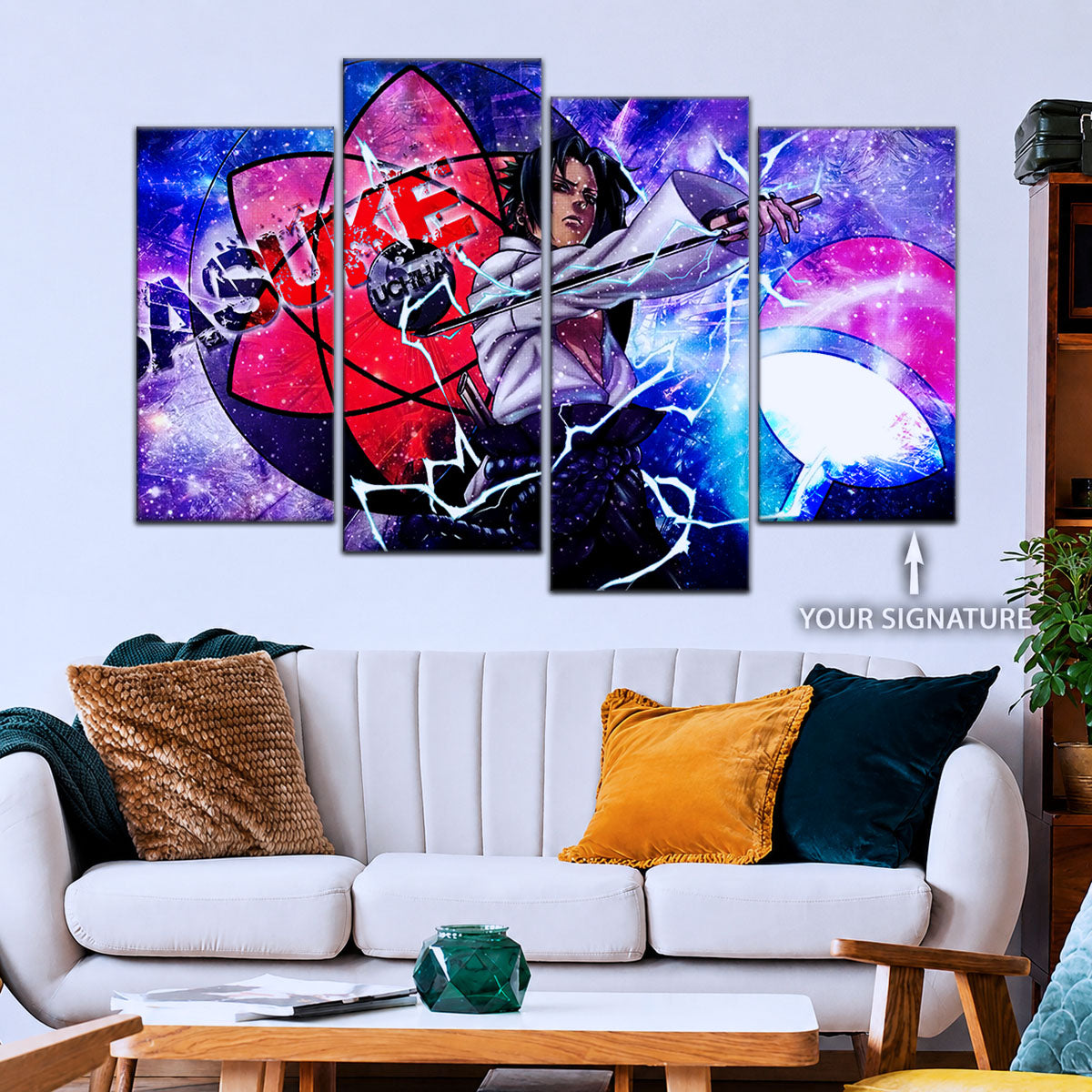Naruto Canvas Wall Art - NA5058 - Epic Sasuke Uchiha - Naruto Power Unleashed