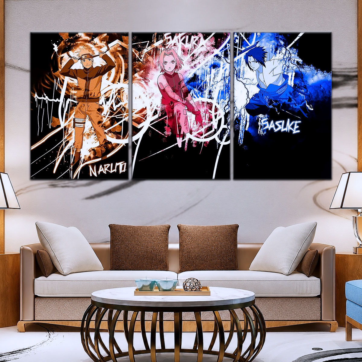 Naruto Canvas Wall Art - NA5060 - Uzumaki Naruto - Uchiha Sasuke - Sakura Haruno