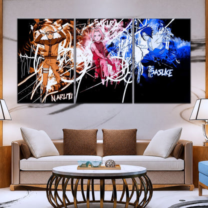 Naruto Canvas Wall Art - NA5060 - Uzumaki Naruto - Uchiha Sasuke - Sakura Haruno