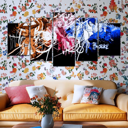 Naruto Canvas Wall Art - NA5060 - Uzumaki Naruto - Uchiha Sasuke - Sakura Haruno