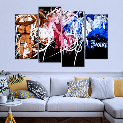 Naruto Canvas Wall Art - NA5060 - Uzumaki Naruto - Uchiha Sasuke - Sakura Haruno