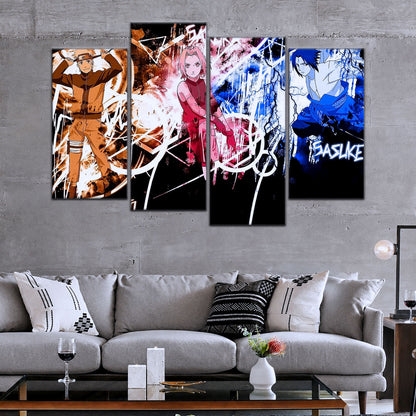 Naruto Canvas Wall Art - NA5060 - Uzumaki Naruto - Uchiha Sasuke - Sakura Haruno