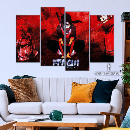 Naruto Canvas Wall Art - NA5062 - Itachi Uchiha Red Eyes Sharingan