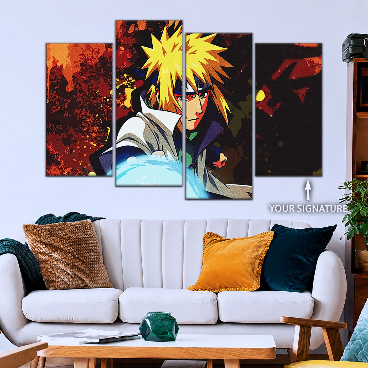 Naruto Canvas Wall Art - NA5096 - Minato Namikaze Yellow Flash