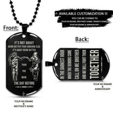 Naruto Dog Tag - Call On Me Brother - It's About Being Better Than You Were The Day Before - Uzumaki Naruto - Uchiha Sasuke - Naruto Necklace - Engrave Dog Tag