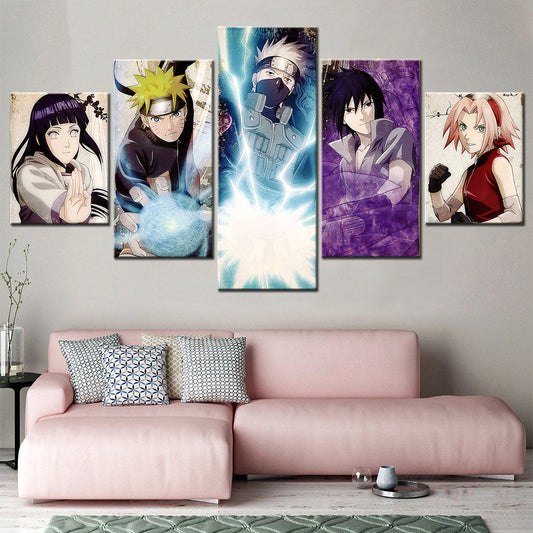 Naruto Canvas Wall Art - NA5118 - Uzumaki Naruto  - Kakashi Hatake - Izuna Uchiha