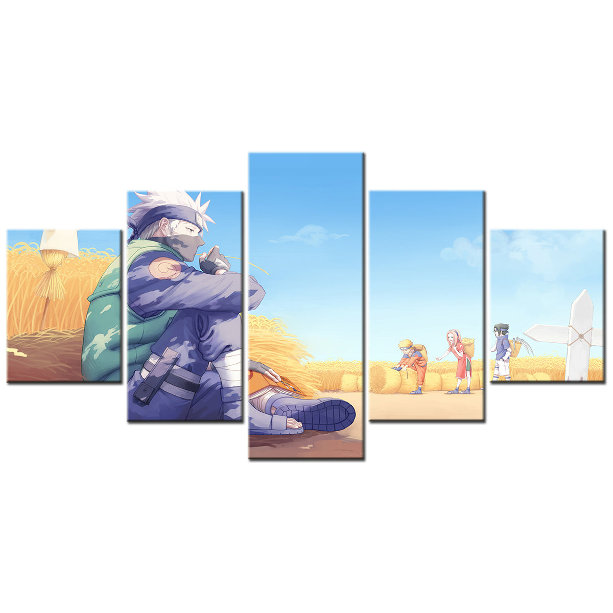 Naruto Canvas Wall Art - NA5119 - Kakashi Hatake - Uzumaki Naruto - Uchiha Sasuke - Sakura Haruno
