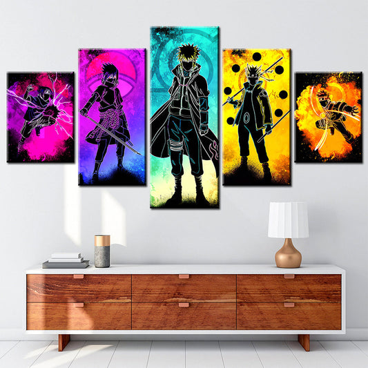 Naruto Canvas Wall Art - NA5129 - Uzumaki Naruto - Uchiha Sasuke - Itachi - Kakashi - Minato