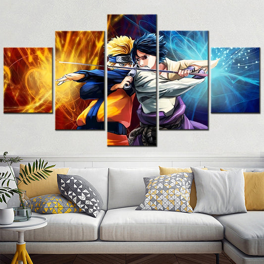 Naruto Canvas Wall Art - NA5133 - Uzumaki Naruto - Uchiha Sasuke