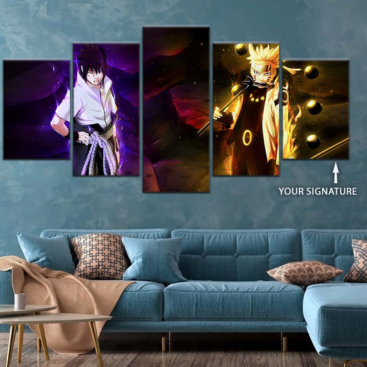 Naruto Wall Art - NA5005 - Naruto Uzumaki - Sasuke Uchiha - Naruto Poster - Naruto Canvas