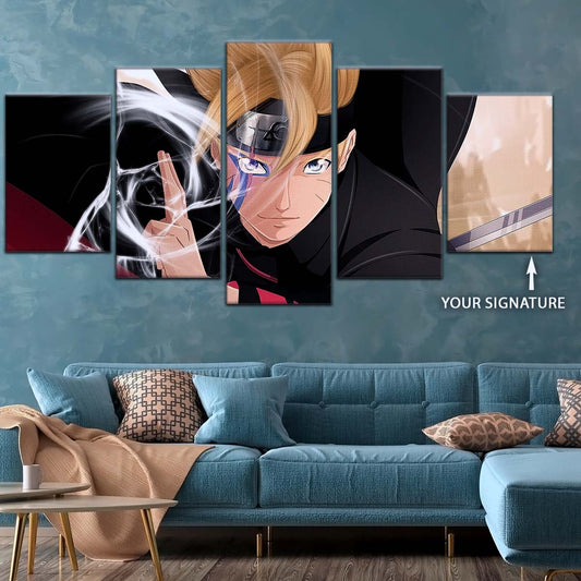 Naruto Wall Art - NA5083 - Boruto Uzumaki - Dynamic Anime Action Scene - Naruto Poster - Naruto Canvas