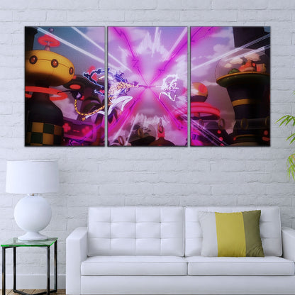 One Piece Canvas Wall Art - OP5001 - Luffy Gear Fifth vs Rob Lucci