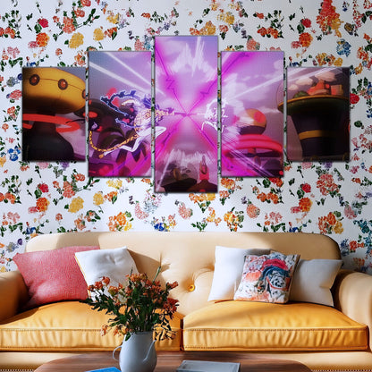 One Piece Canvas Wall Art - OP5001 - Luffy Gear Fifth vs Rob Lucci