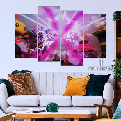 One Piece Canvas Wall Art - OP5001 - Luffy Gear Fifth vs Rob Lucci
