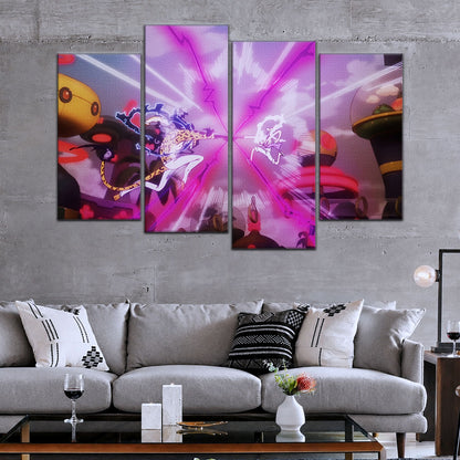 One Piece Canvas Wall Art - OP5001 - Luffy Gear Fifth vs Rob Lucci