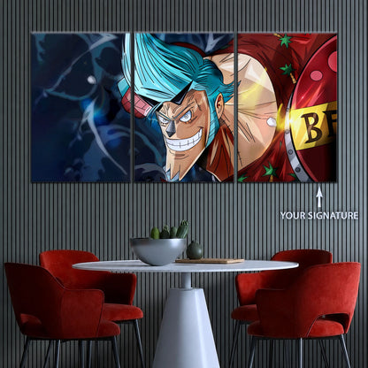 One Piece Canvas Wall Art - OP5002 - Cyborg Franky