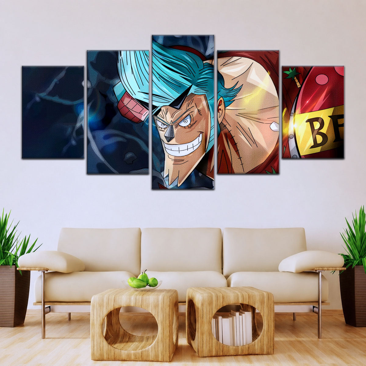 One Piece Canvas Wall Art - OP5002 - Cyborg Franky