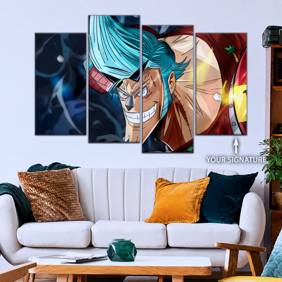 One Piece Canvas Wall Art - OP5002 - Cyborg Franky