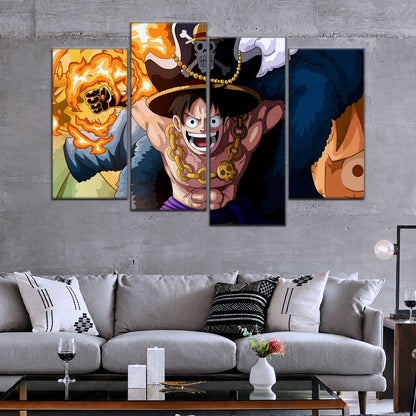 One Piece Canvas Wall Art - OP5013 - Gear Fourth Luffy Unleashed