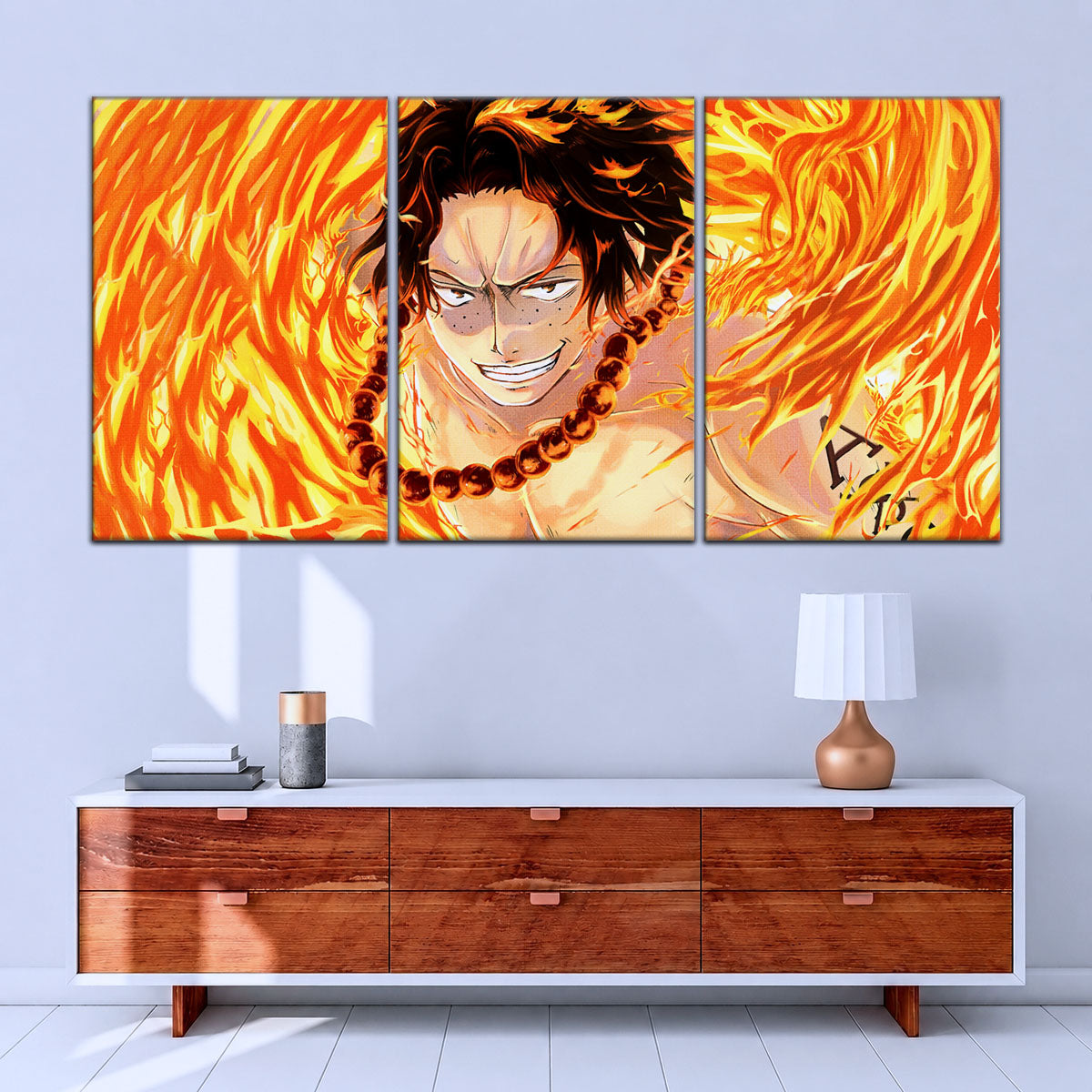 One Piece Canvas Wall Art - OP5015 - Portgas D. Ace Fire Fist