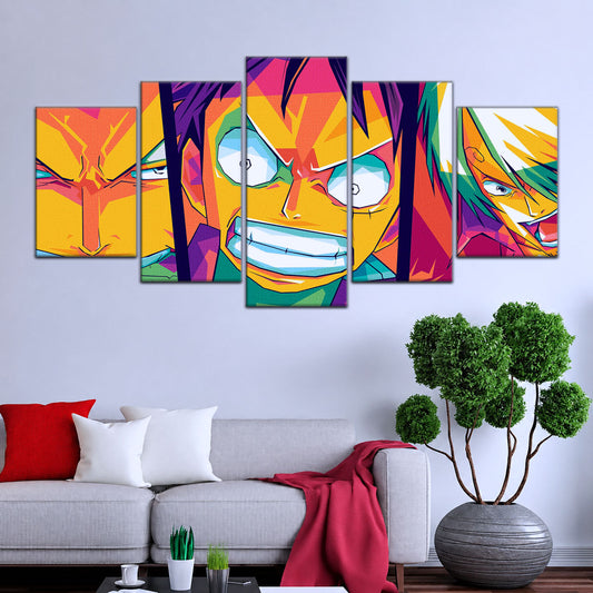 One Piece Canvas Wall Art - OP5016 - Monster Trio - Monkey D. Luffy - Roronoa Zoro - Sanji