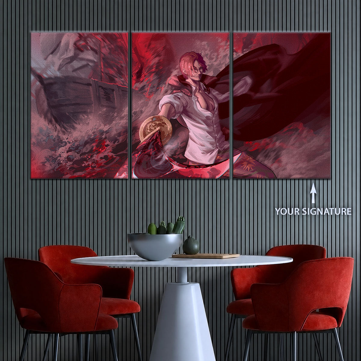 One Piece Canvas Wall Art - OP5017 - Red Hair Shanks