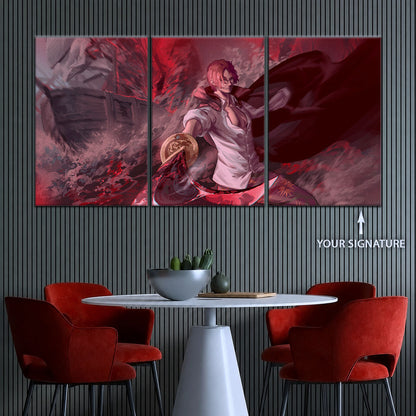One Piece Canvas Wall Art - OP5017 - Red Hair Shanks