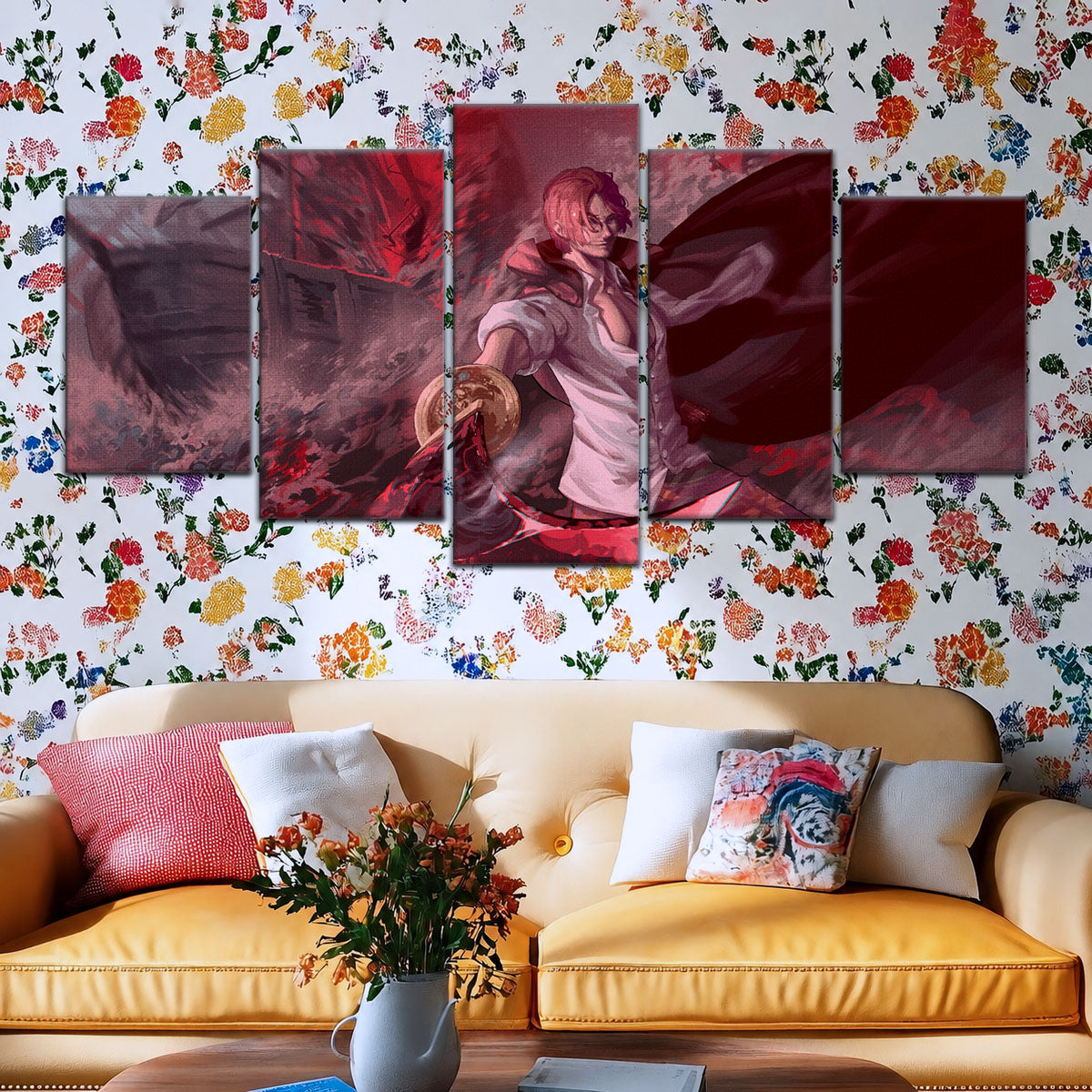 One Piece Canvas Wall Art - OP5017 - Red Hair Shanks